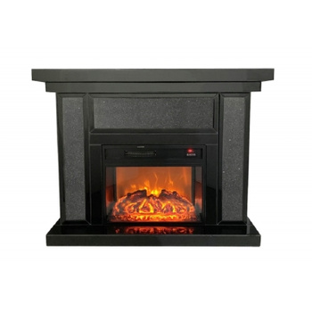 Klaasist kamin 123x38.5x91 cm elektrilise sisendiga ideaalne kaunistamise idee