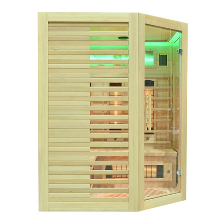 Sauna de infrarrojos con piedra de sal MO-RL3CS | Wellness | Relax | SPA | Lista para Montar | SPA en Casa