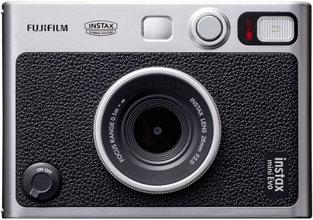 Instax mini EVO Sofortbildkamera schwarz mit Blitz fujifilm