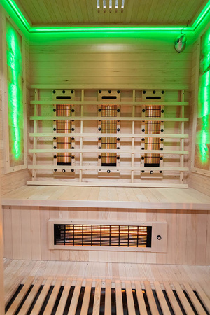MO-RL3ST Sauna a infrarossi con pietra di sale + tormaline