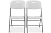 Chaise de restauration pliante - blanche