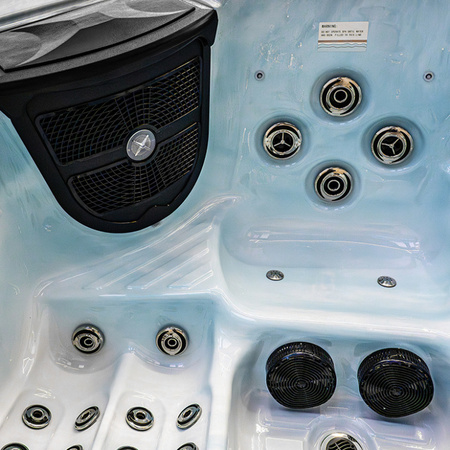 Aia mullivann SPA341 Bright Ocean Wave koos tumehalli plaadiga 220x156 cm - lõõgastumine ja elegants teie aias.