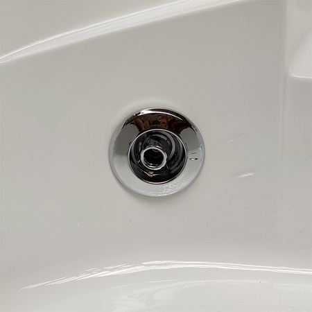 ORINO 632C Λευκή Μπανιέρα Υδρομασάζ-Spa 135x135 cm – Άνετη Μπανιέρα για Σπα στο Σπίτι