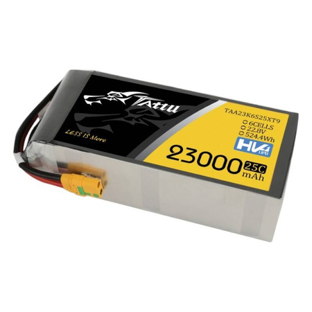 Tattu 23000mAh 22.8V 25C 6S1P Lipo Pack батерия с XT90-S конектор
