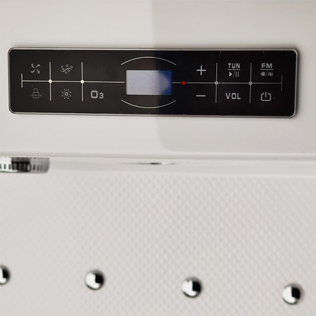 Whirlpool-Badewanne SUPREMA 664 weiß 185x110 cm – Luxus und Entspannung im modernen Stil