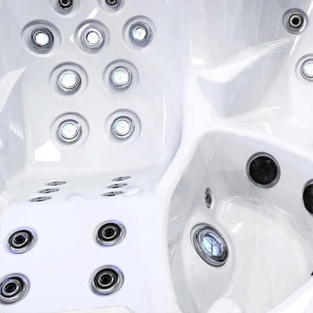 Jacuzzi da esterno per 5 persone con idromassaggio – vasca SPA a risparmio energetico