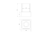 Freestanding biofireplace Smart black structural matte