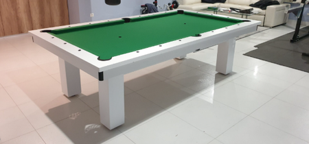 Table de billard Hektor II – une forme solide 3-en-1 : billard, salle à manger et tennis de table