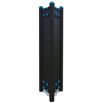 Pylon SMP000.3 – stabiele montagepaal voor 3 toestellen met informatiescherm