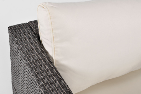 Fotel ogrodowy z technorattanu MALAGA | meble ogrodowe z technorattanu, zestaw na taras, wypoczynek w ogrodzie