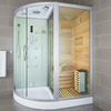 MO-1751W RIGHT TRIO, tør sauna, dampsauna og brusekabine 180X110X223CM