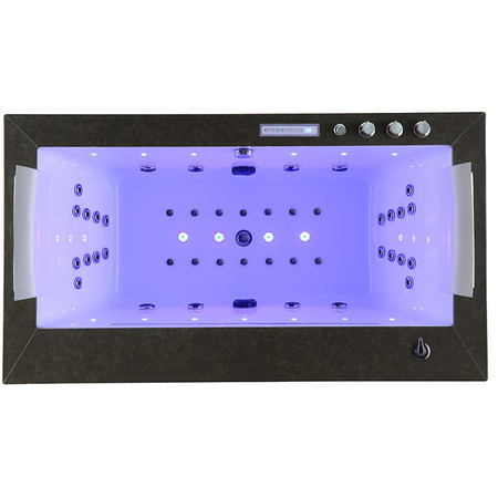 Οικιακό SPA | Boston 926 Μαύρο Γκρι 180x100 cm | 46 Jets | Τζακούζι