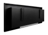 Biopeis 900x400 Svart Strukturell - Moderne bioetanolpeis uten skorstein