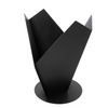 Brasero de jardín refinado Y-FIRE QualitySPA — (acero 3 mm, negro mate), «Escultura vertical de fuego»
