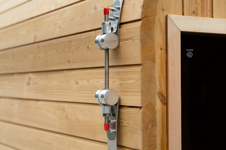 MO-2121 Infrared SQUARE 210×210×210 cm dārza sauna - moderna āra sauna ar infrasarkano staru sildītājiem, LED un Bluetooth 6-8 personām