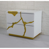 látványos éjjeliszekrény - MAGNETIC WHITE 50×60×40 cm