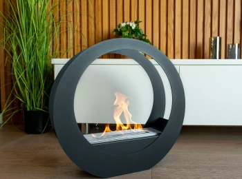 Biokominek wolnostojący ONLY czarny mat – nowoczesny design i efektywne ogrzewanie