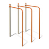 S834.5 Tredobbelte dipsstativer 0,6×1,1×1,5 m | Udendørs styrketræning
