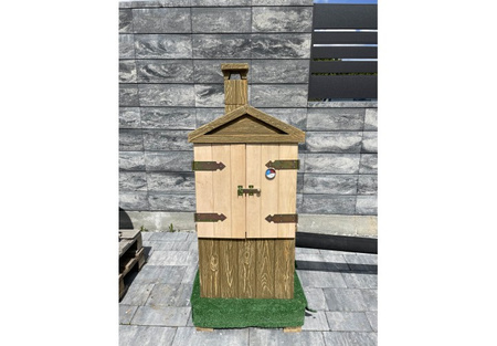 Бетонна коптильня HEBE - класична садова коптильня з коптильною камерою