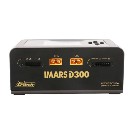 Gens Ace IMARS D300 G-Tech Channel AC/DC 300W/700W RC-laturi musta