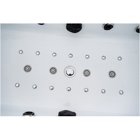 Vasca idromassaggio Boston 926 bianca 180x100 cm – Elegante vasca SPA per il bagno