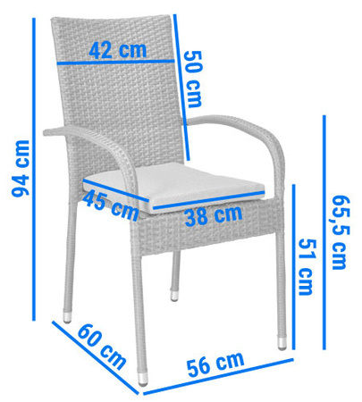 MALAGA Rattan Garden Chair | Rattan garden furniture, patio set, garden relaxation