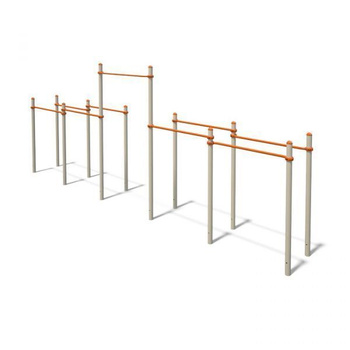 Outdoor trainingsset S831.1 | Optrek- en dipstangen voor calisthenics