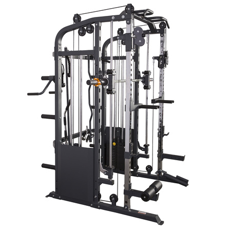Cyklop 2 + 60 kg Ολυμπιακοί Δίσκοι (4×5 kg, 4×10 kg) UWN070 Πρέσα Ποδιών με Στοίβα Βαρών Ημιεπαγγελματική HMS