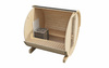 Sauna exterior EDA 200 – sauna espaciosa para 4–6 personas con estufa eléctrica o de leña, para salud y regeneración