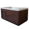 Baignoire froide Cold Tub Beringa 686 blanc perle avec habillage couleur café – cryothérapie et récupération