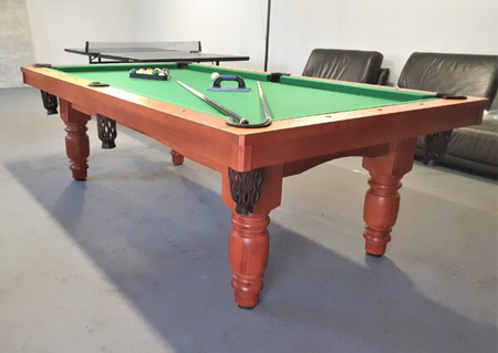 Billardtisch Wiktoria – 3-in-1: Billard, Esstisch und Tischtennis