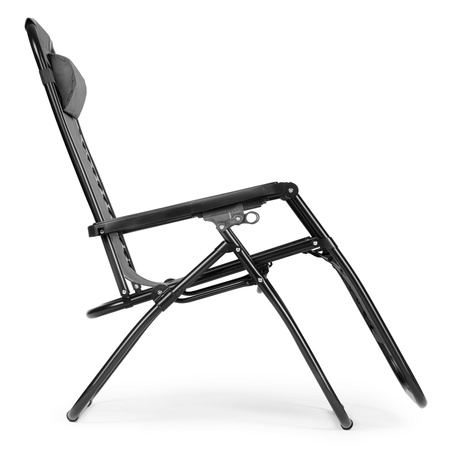 Zero Gravity Beach Gartenliege | Verstellbare Rückenlehne für Terrasse oder Balkon Beige/Schwarz/Blau/Grau | Bequemer Gartenstuhl im modernen Stil für Terrasse und Balkon