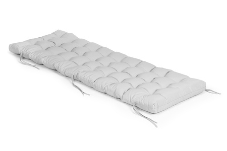 Cuscino per sedia a sdraio da giardino grigio 145 x 52 cm ModernHome