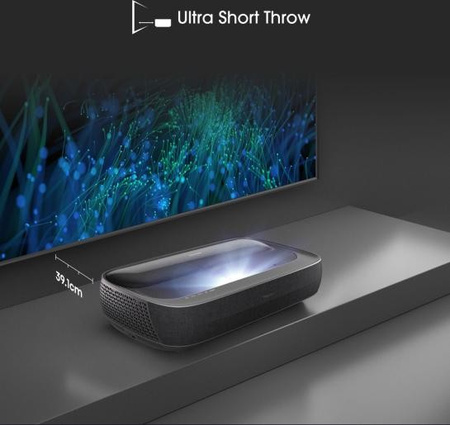 Лазерний телевізор Hisense 120 дюймів 120L9HA Ultra HD 4K, Dolby Atmos, Smart TV, технологія HDR, екран ALR - чудова якість зображення та звуку