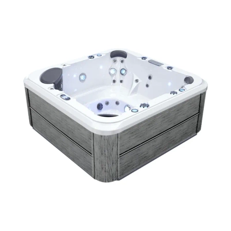 Pięcioosobowe jacuzzi zewnętrzne wpuszczane Geniss ZR808 – Wanna SPA z hydromasażem dla 5 osób, ogrodowe SPA