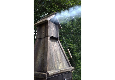 ZEUS - здрава бетонна барбекю-пушалня с функция за барбекю и пушене