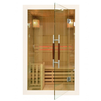 MO-EA2 WHITE Suchá sauna s ohřívačem HARVIA 2,3 kW | Wellness | Relax | SPA | Domácí lázně | Elegantní minimalismus