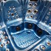 Vrtni jacuzzi SPA510 210x210 cm - modri val, sivo ohišje | Vrtna masažna kad