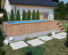 Piscine en bois avec liner en polypropylène 680x240 cm – une piscine de jardin moderne et durable