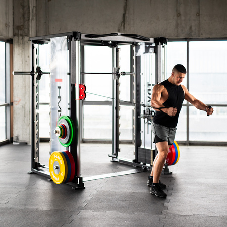 Mostni žerjav Triton z dvojnim dvigalom in komercialnim skladiščem HMS