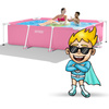 Frame garden pool 220 x 150 x 60 cm