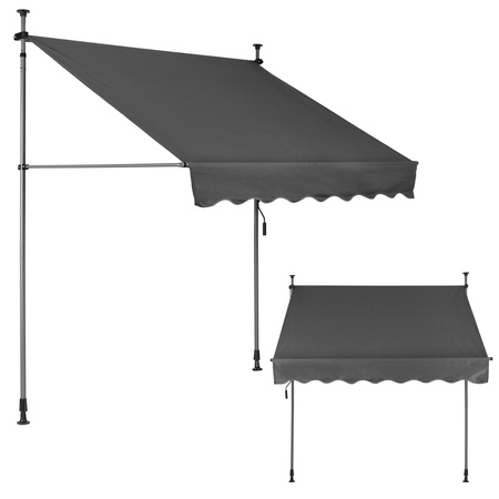 Markiza de Balcón MultiGarden – Sombrilla con ajuste de altura y manivela manual, impermeable
