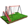 Structură de cățărat cu leagăn și tobogan