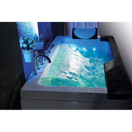 Masážna vaňa do domu | SPA NEVADA 912 Čierna 170x90 | LED Jacuzzi