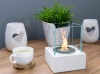Freestanding Biofireplace Smart White Structural Matte