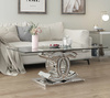  Table en verre CHACELL avec cristaux – un meuble élégant pour le salon