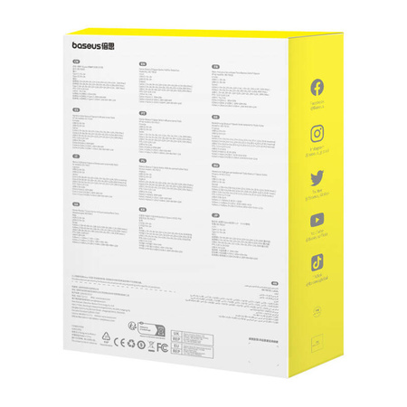 Baseus T-Space hub USB-C USB-C kaabliga Tesla jaoks (must)