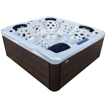Sodo sūkurinė vonia SPA205T White pearl Kavos korpusas 230x230 cm - elegancija ir atsipalaidavimas jūsų namų SPA centre