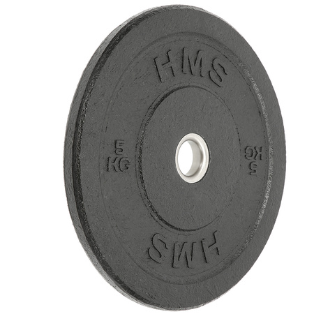 Czarny Talerz Olimpijski Bumper 5 - 25 KG HMS