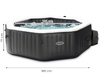 Inflatable Jacuzzi INTEX 28458 SPA for 4 People 180x71 cm with Hydromassage and Premium Accessories